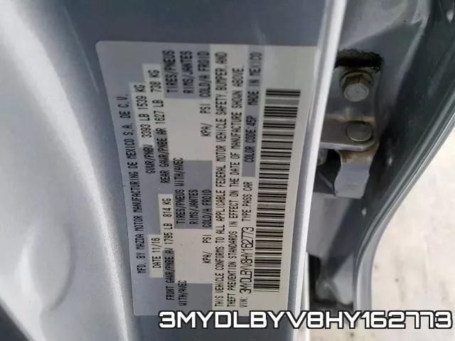 3MYDLBYV8HY162773 фото 2