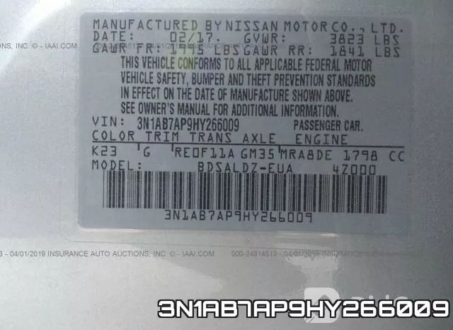 3N1AB7AP9HY266009 фото 10
