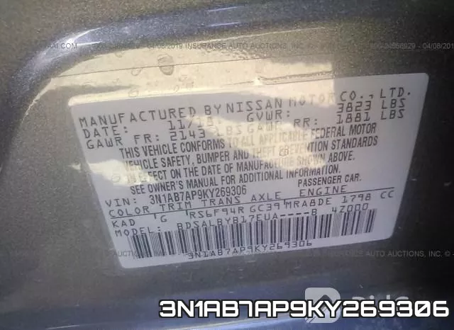 3N1AB7AP9KY269306 фото 10
