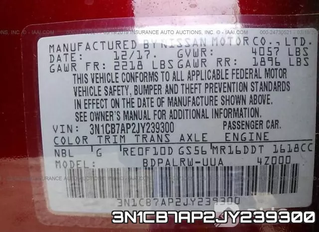 3N1CB7AP2JY239300 фото 10