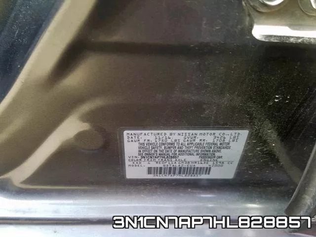 3N1CN7AP7HL828857 фото 2