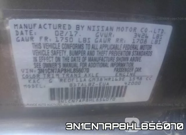 3N1CN7AP8HL856070 фото 10