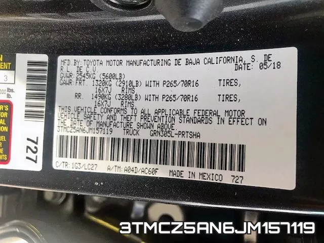 3TMCZ5AN6JM157119 фото 2