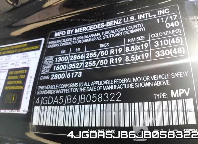 4JGDA5JB6JB058322 фото 10