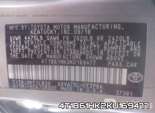 4T1B61HK2KU169477 фото 10
