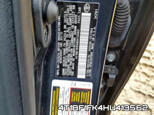 4T1BF1FK4HU413562 фото 2