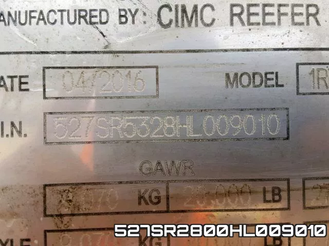 527SR2800HL009010 фото 2