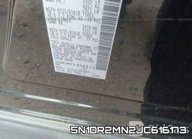 5N1DR2MN2JC616173 фото 10