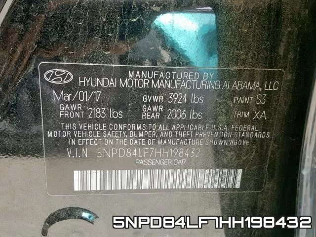 5NPD84LF7HH198432 фото 2