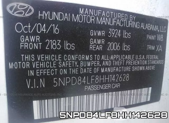 5NPD84LF8HH142628 фото 10