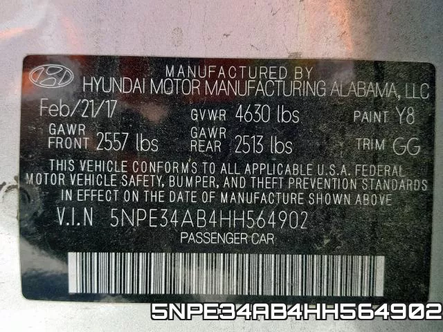 5NPE34AB4HH564902 фото 2