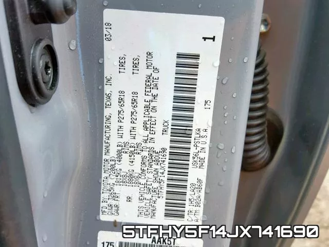 5TFHY5F14JX741690 фото 2