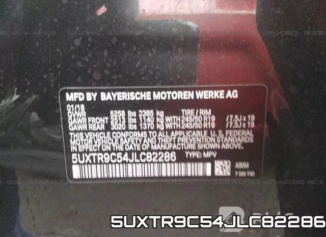 5UXTR9C54JLC82286 фото 10