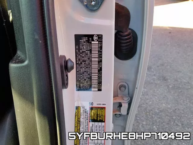 5YFBURHE8HP710492 фото 2