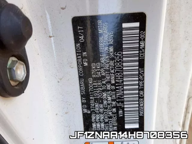 JF1ZNAA14H8708356 фото 2