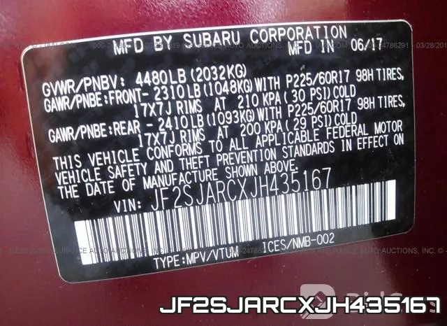 JF2SJARCXJH435167 фото 9
