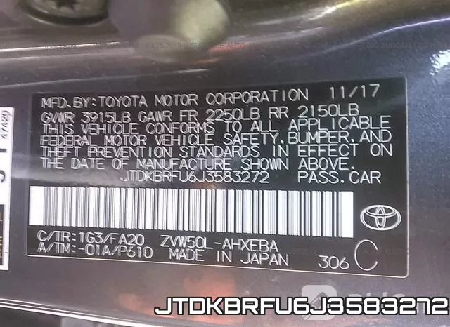 JTDKBRFU6J3583272 фото 10