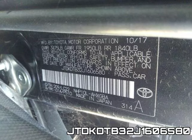 JTDKDTB32J1606580 фото 10