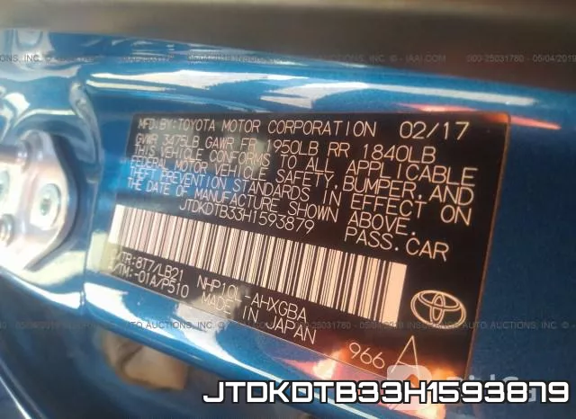 JTDKDTB33H1593879 фото 10