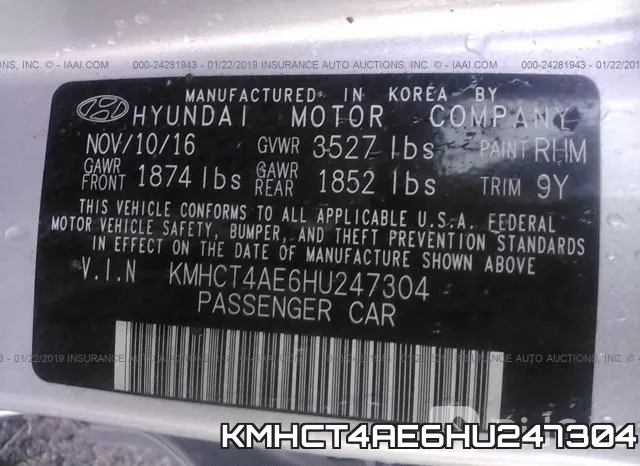 KMHCT4AE6HU247304 фото 10