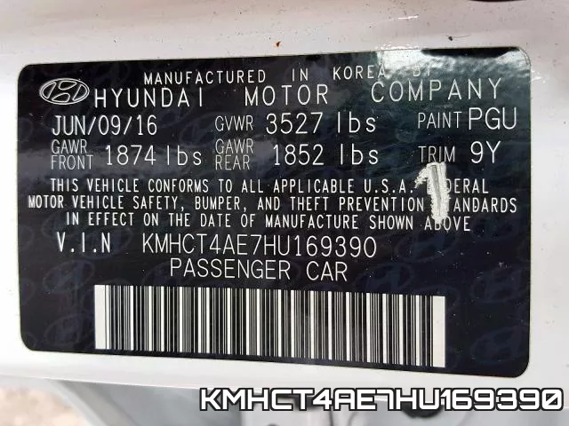 KMHCT4AE7HU169390 фото 2