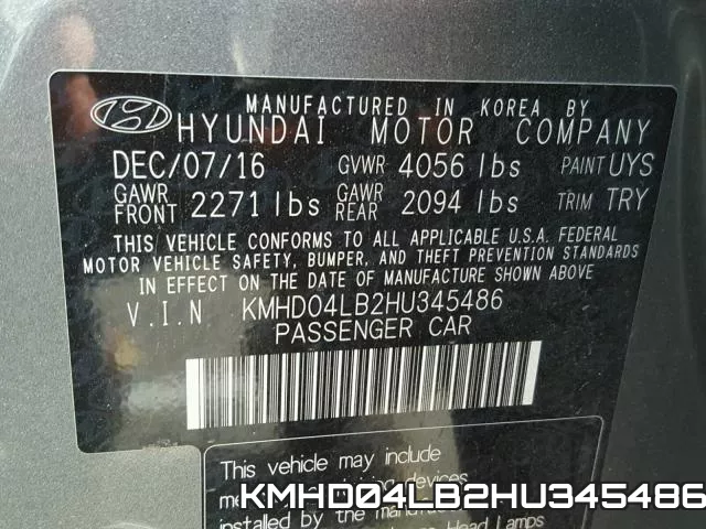 KMHD04LB2HU345486 фото 2