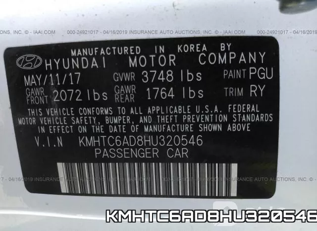 KMHTC6AD8HU320546 фото 10