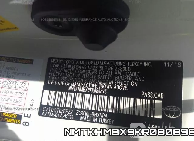 NMTKHMBX9KR080898 фото 10
