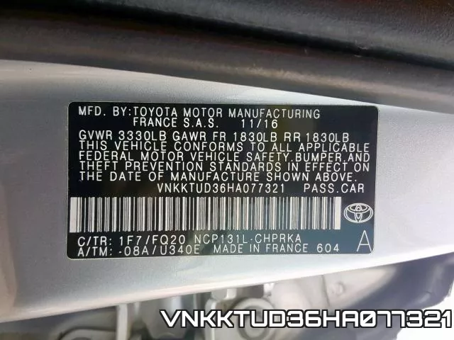 VNKKTUD36HA077321 фото 2
