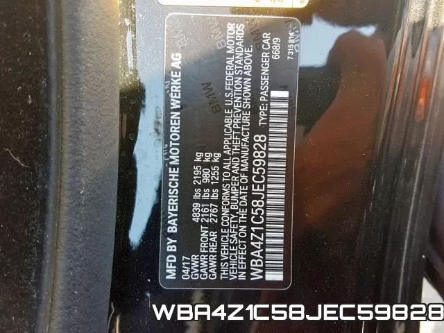 WBA4Z1C58JEC59828 фото 2