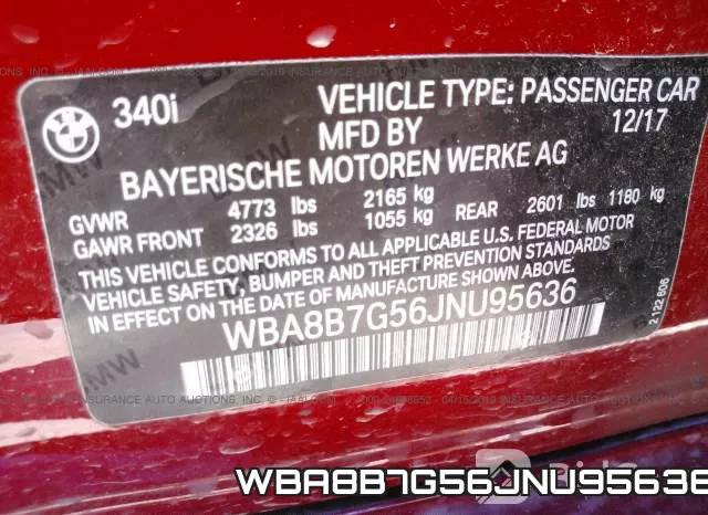 WBA8B7G56JNU95636 фото 9