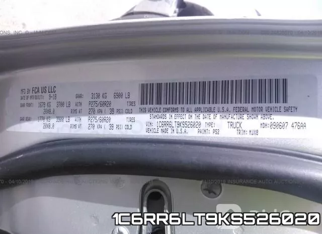 1C6RR6LT9KS526020 фото 10
