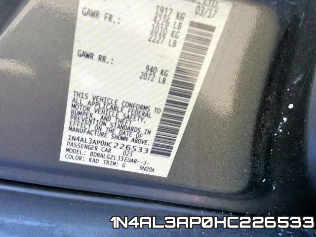 1N4AL3AP0HC226533 фото 2