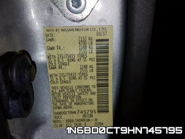 1N6BD0CT9HN745795 фото 2