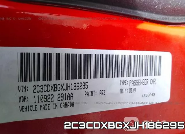 2C3CDXBGXJH186295 фото 10