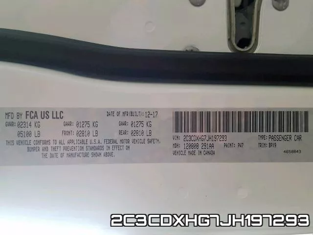 2C3CDXHG7JH197293 фото 2