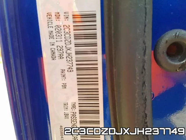 2C3CDZDJXJH237749 фото 2