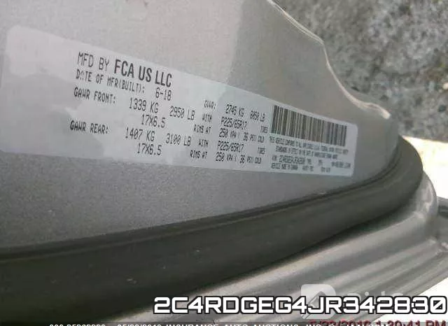 2C4RDGEG4JR342830 фото 10