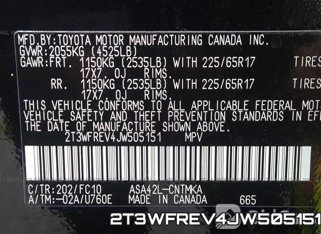 2T3WFREV4JW505151 фото 10