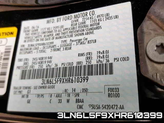 3LN6L5F9XHR610399 фото 2