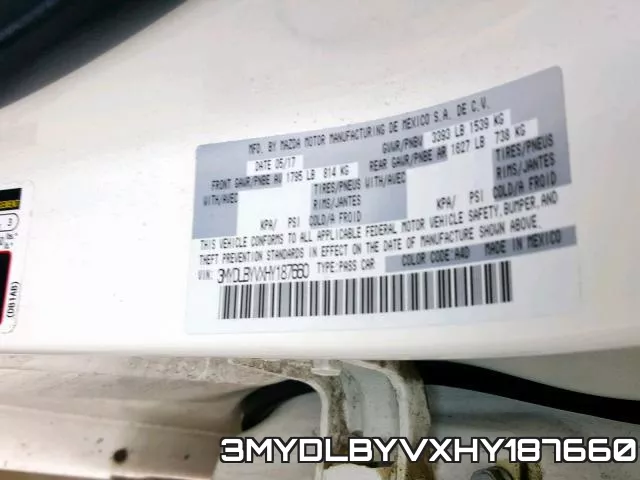 3MYDLBYVXHY187660 фото 2
