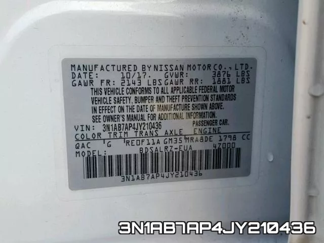 3N1AB7AP4JY210436 фото 2