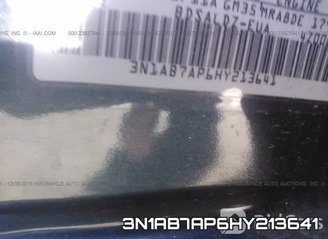 3N1AB7AP6HY213641 фото 9
