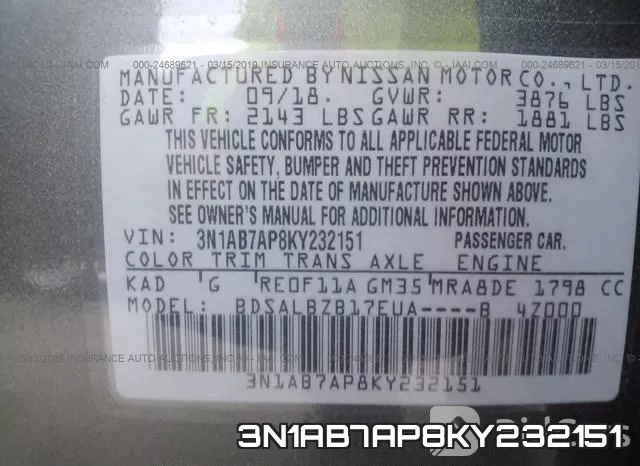3N1AB7AP8KY232151 фото 10