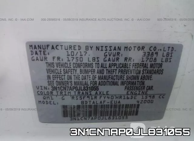 3N1CN7AP0JL831055 фото 10