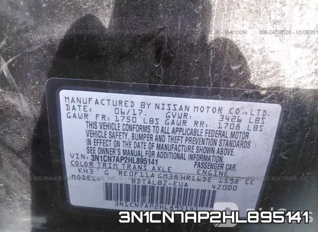 3N1CN7AP2HL895141 фото 10