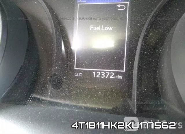 4T1B11HK2KU177562 фото 8