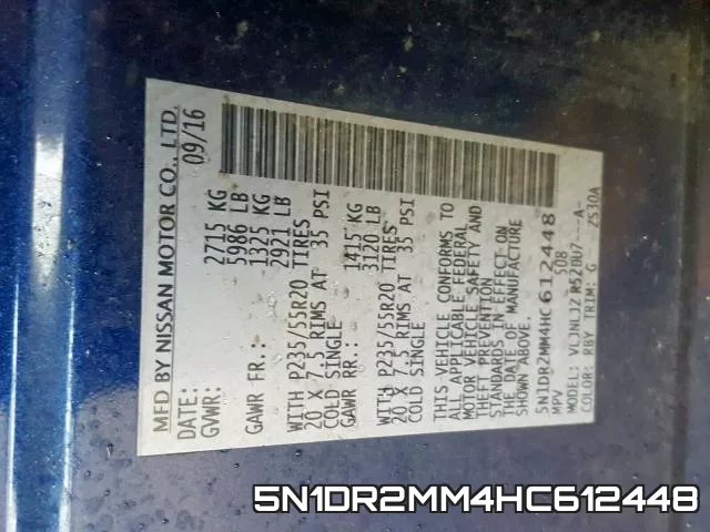 5N1DR2MM4HC612448 фото 2