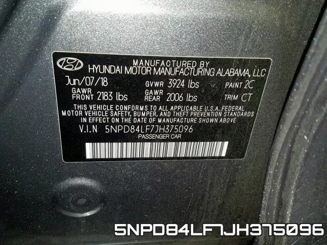 5NPD84LF7JH375096 фото 2
