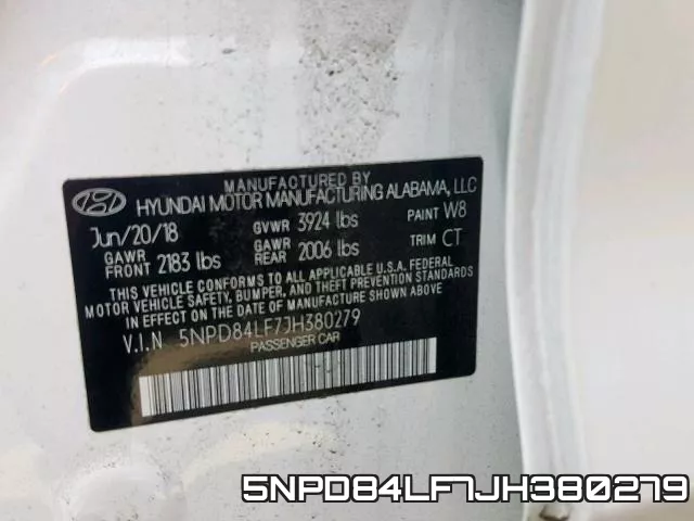 5NPD84LF7JH380279 фото 2